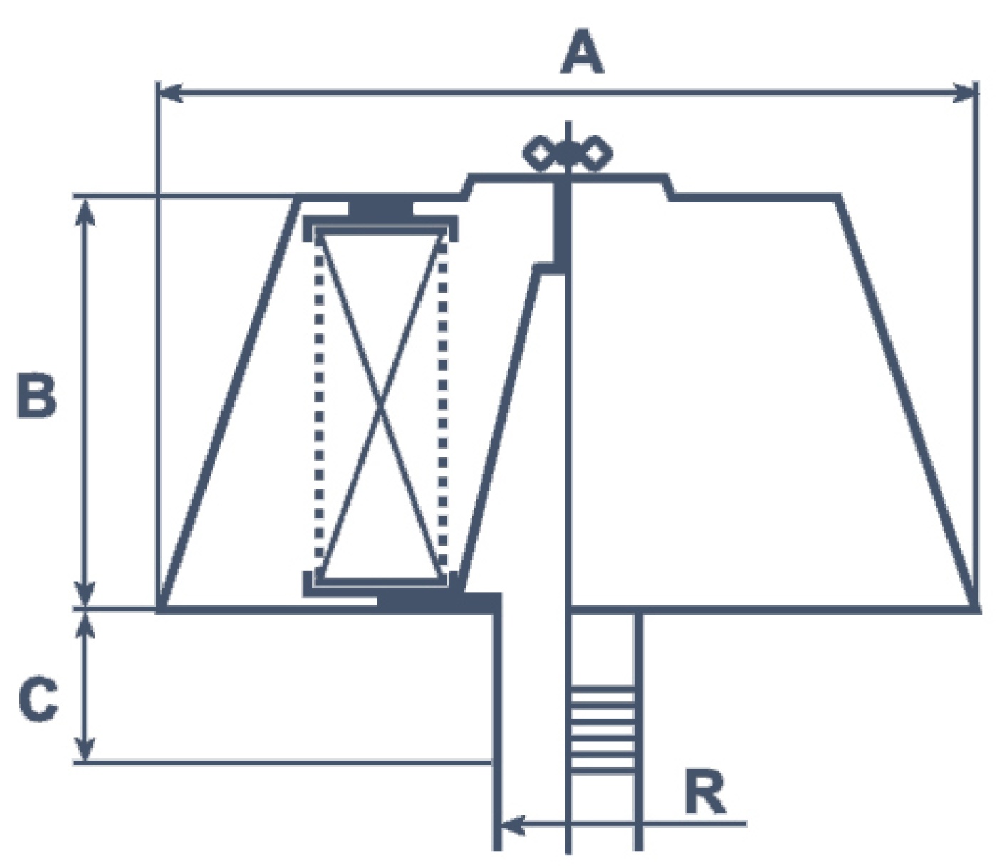 Technical drawing Air Filters Compression